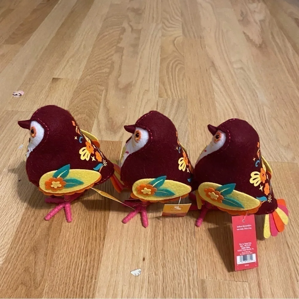 Featherly Friends Day of the Dead 2023 Bird Bundle Lot of 3 Home Decor Halloween